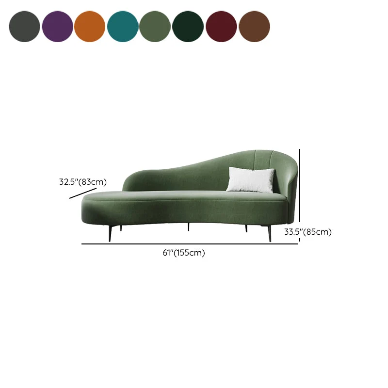 Moderne chaise lounge effen kleur chaise lounge bank voor woonkamer Clearhalo