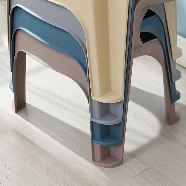Moderne eetfauteuil voor binnen, kunststof stapelbare eetkamerstoelen Clearhalo