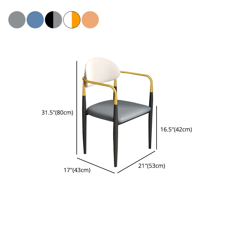 Moderne eetkamer zijstoelen arm eetkamerstoelen voor keuken Clearhalo