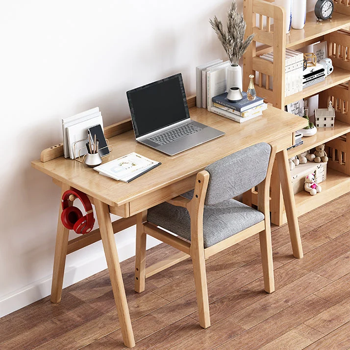 Moderne eetkamerstoelen Eetkamerstoel met open rug en houten poten Clearhalo