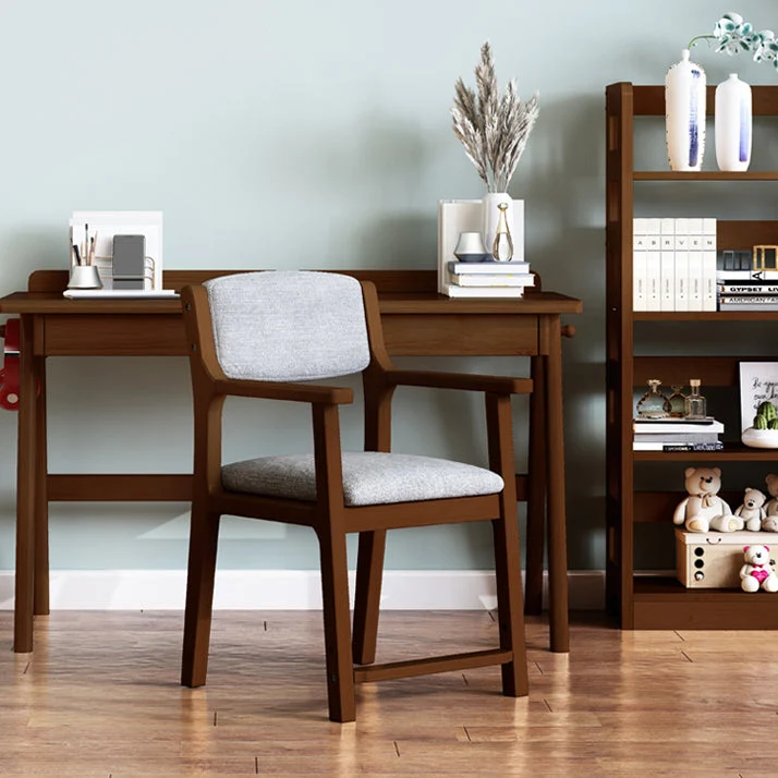 Moderne eetkamerstoelen Eetkamerstoel met open rug en houten poten Clearhalo