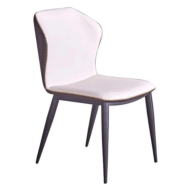 Moderne eetkamerstoelen kunstleer bijzetstoelen zonder armleuning voor eetkamer Clearhalo