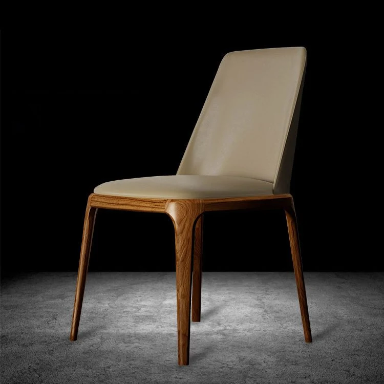 Moderne eetkamerstoelen, kunstleer eetkamerstoelen voor de keuken Clearhalo