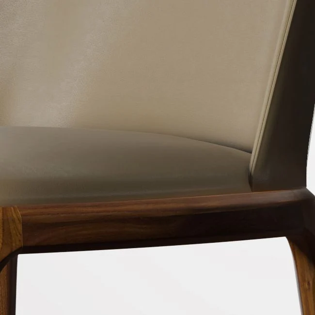 Moderne eetkamerstoelen, kunstleer eetkamerstoelen voor de keuken Clearhalo
