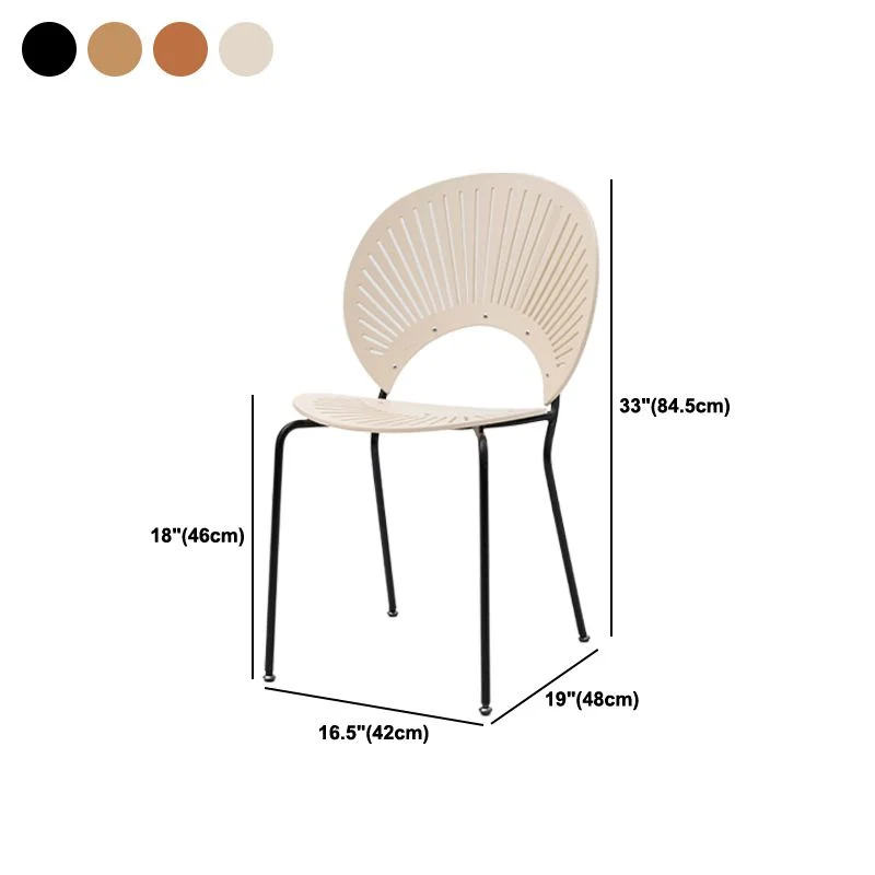 Moderne eetkamerstoelen zonder armleuningen, massief hout, Windsor eetkamerstoel met rugleuning Clearhalo