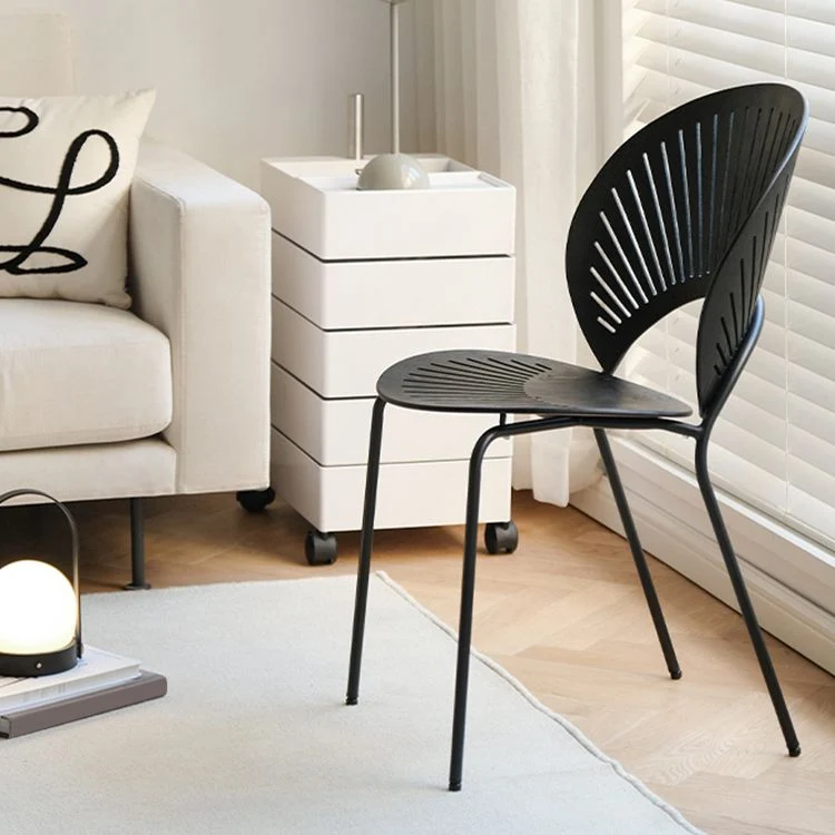 Moderne eetkamerstoelen zonder armleuningen, massief hout, Windsor eetkamerstoel met rugleuning Clearhalo