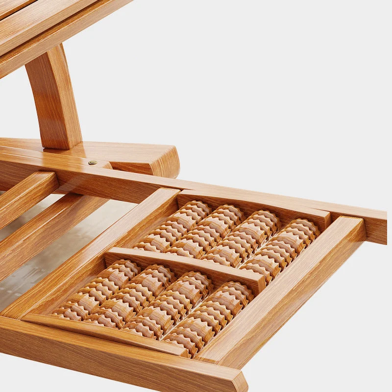 Moderne houten zweefstoel Pure Color schommelstoel met afneembare kussens Clearhalo