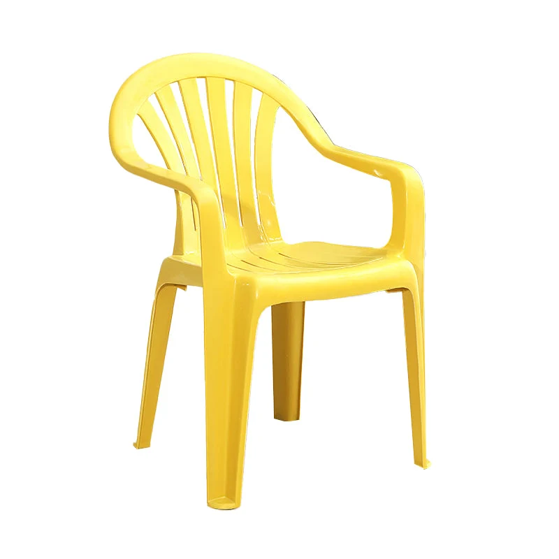 Moderne kunststof eetkamerstoelen, stapelbare Windsor eetkamerstoel Clearhalo