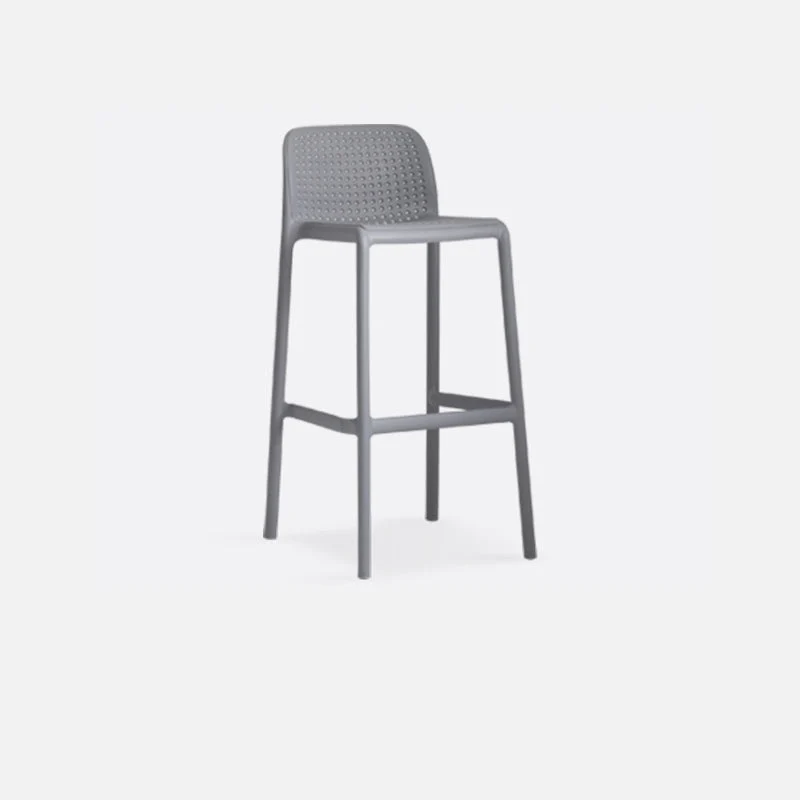 Moderne kunststof voetsteun barkruk lage rug koffiebar & barkruk Clearhalo