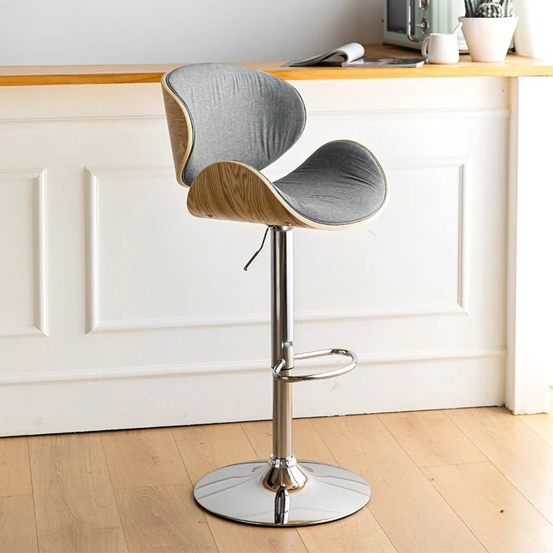 Moderne metalen barkruk met draaibare en hoogte verstelbare bistro-barkruk 32 inch Clearhalo