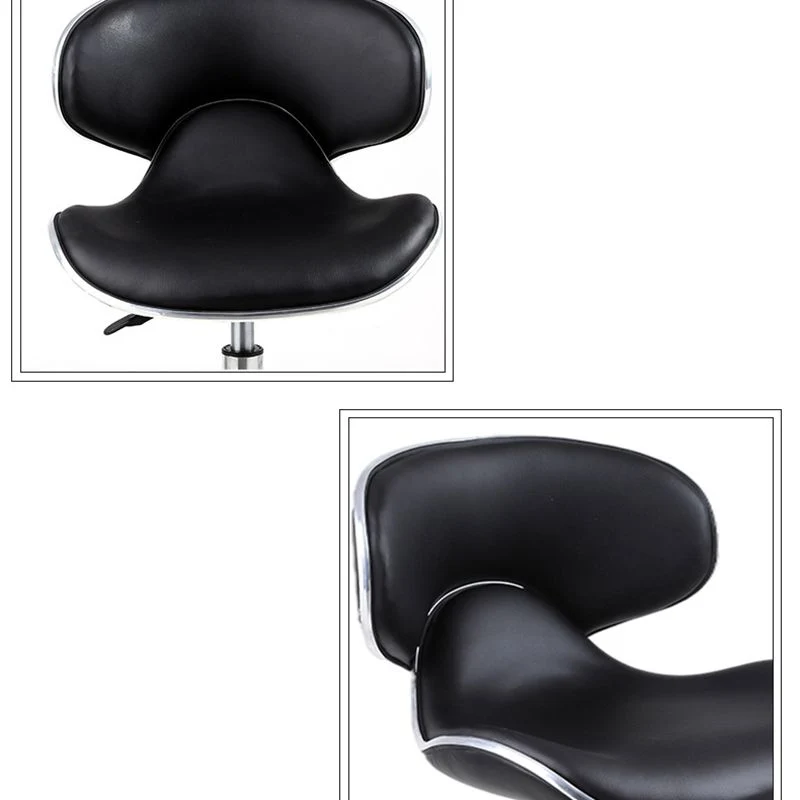 Moderne metalen barkruk met draaibare en hoogte verstelbare eetkamerbarkruk Clearhalo