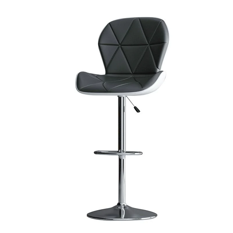 Moderne metalen barkruk van kunstleer met matte afwerking Clearhalo