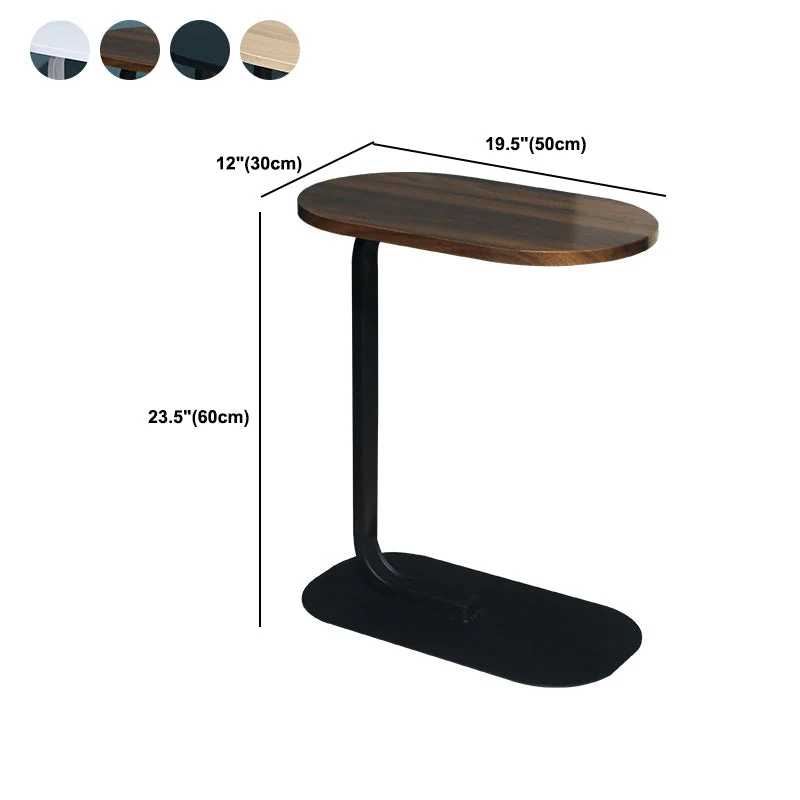Moderne minimalistische houten bijzettafel C hoektafel voor woonkamer Clearhalo