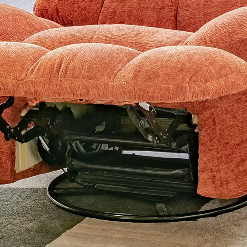 Moderne standaard fauteuil effen kleur Chenille fauteuil met zijvak Clearhalo