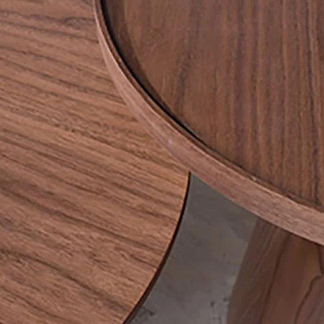 Moderne stijl bijzettafel voetstuk houten ronde bank zijaccent tafel Clearhalo