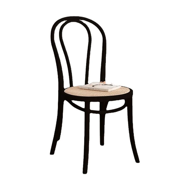 Moderne stijl eetkamerstoel Armloze stoelen met houten poten voor keuken Clearhalo