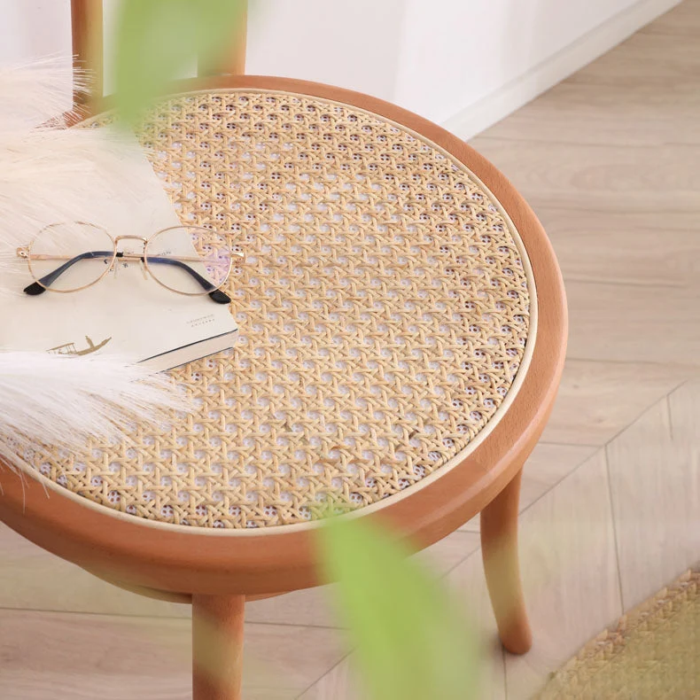 Moderne stijl eetkamerstoel Armloze stoelen met houten poten voor keuken Clearhalo