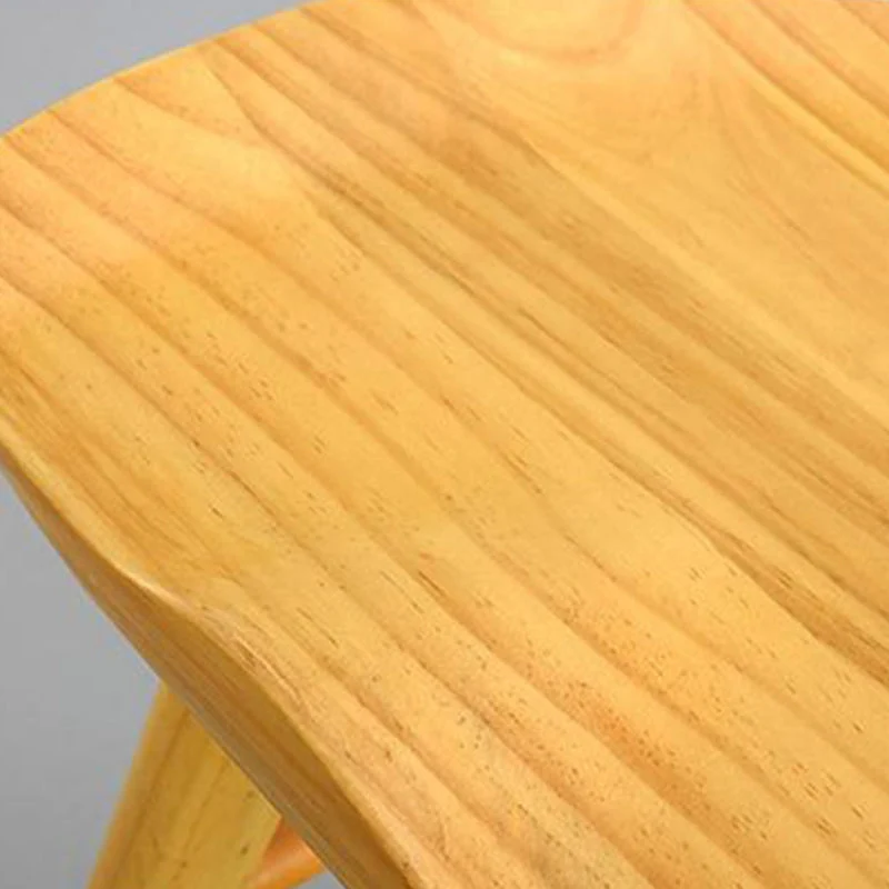 Moderne stijl houten zadelzitbarkrukken Rugloze krukken met houten poten Clearhalo
