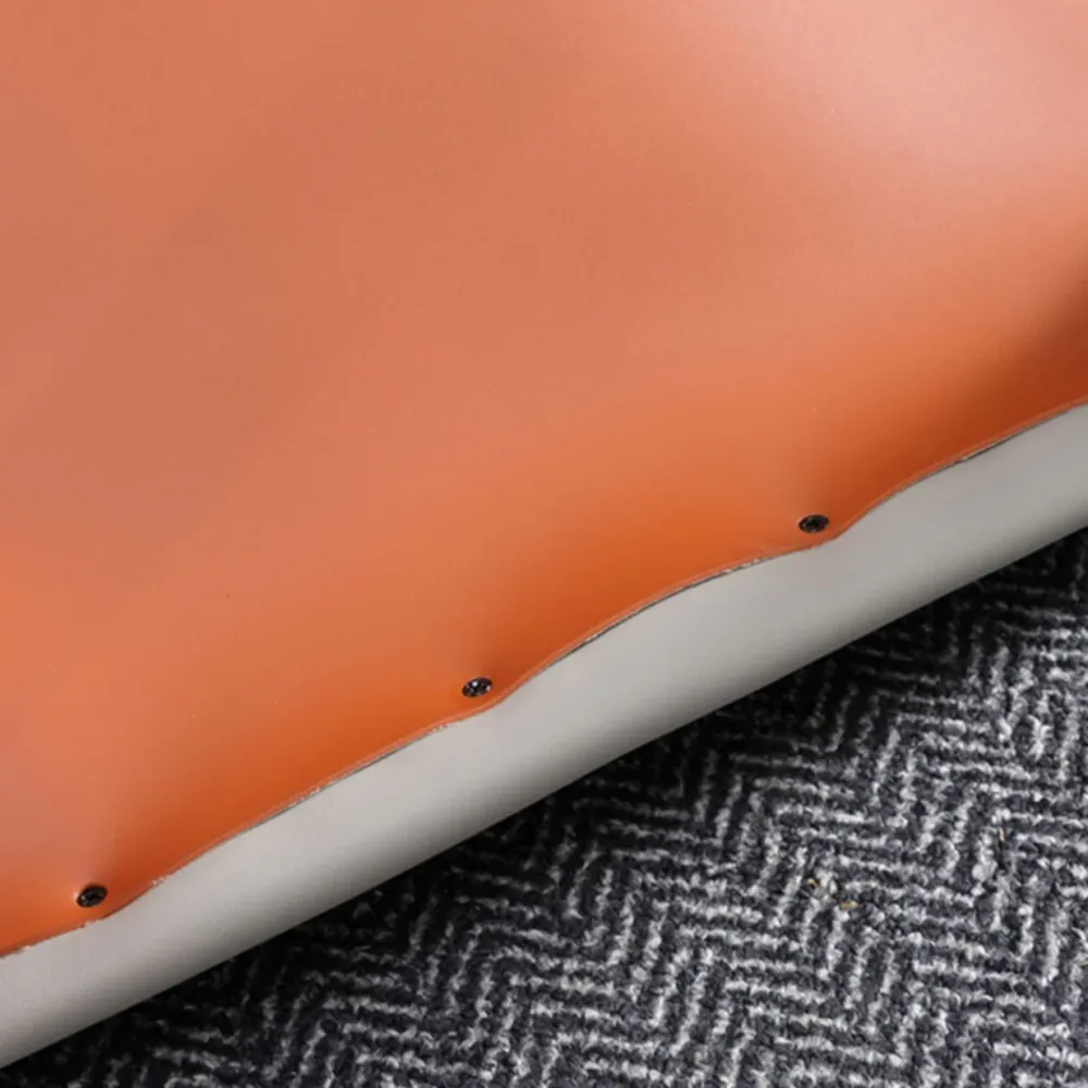 Moderne stijl kunstleer arm eetkamerstoelen metalen eetkamerstoel voor thuisgebruik Clearhalo