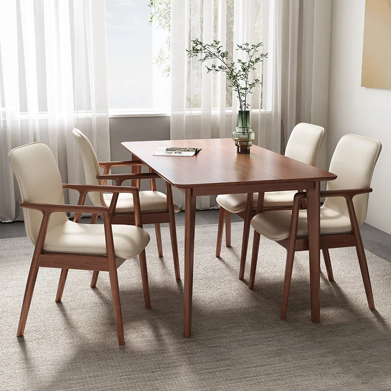Moderne stijl stoel eetkamerstoelen met houten poten voor keuken Clearhalo