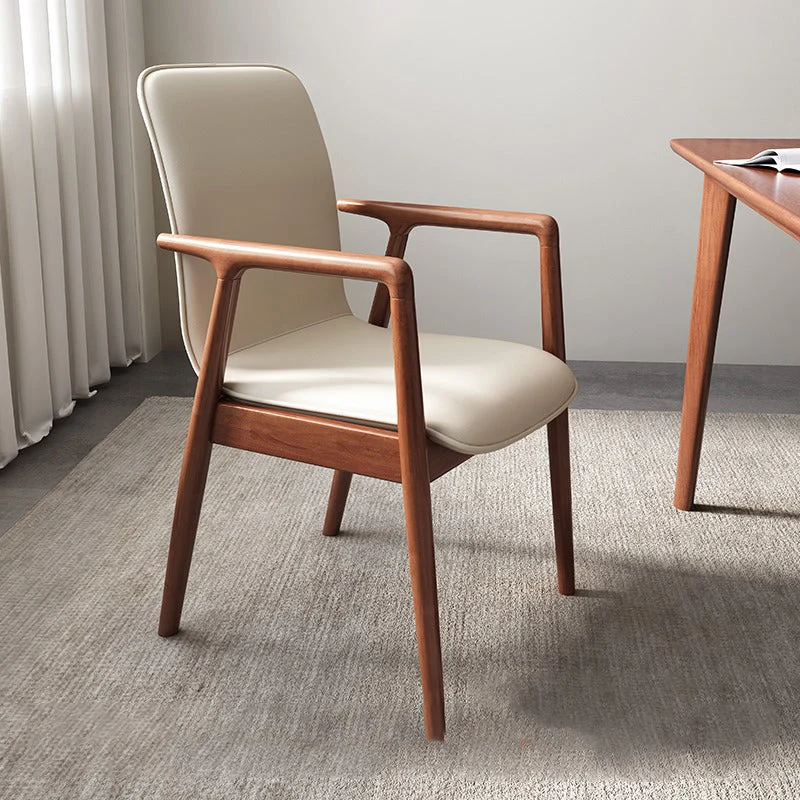 Moderne stijl stoel eetkamerstoelen met houten poten voor keuken Clearhalo
