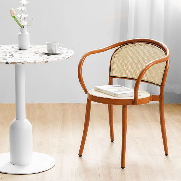 Moderne stijl stoelen stapelbare fauteuil met houten poten voor keuken Clearhalo