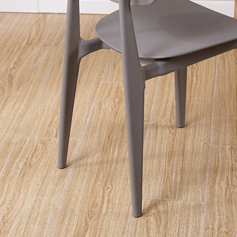 Moderne stijl zijstoel kunststof open rug eetkamerstoel voor binnen Clearhalo