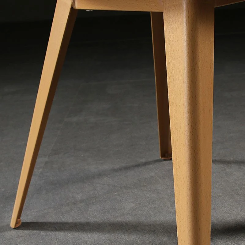 Moderne stoel met open achterkant, kunststof fauteuil met metalen onderstel voor eetkamer Clearhalo