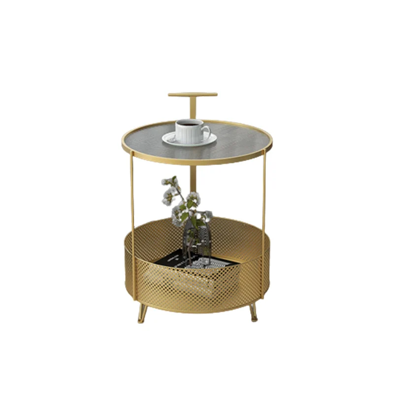 Modernistische ronde bijzettafel met 3 poten en bijzettafel met woonkameraccent Clearhalo