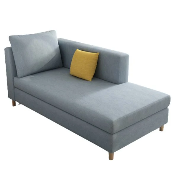 Nordic chaise longue met verzonken armen en kussens voor slaapkamer en woonkamer Clearhalo