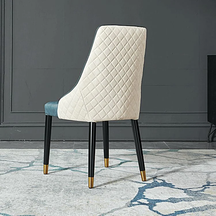 Nordic Glam Style stoelen keukenarmzijstoel met houten poten Clearhalo