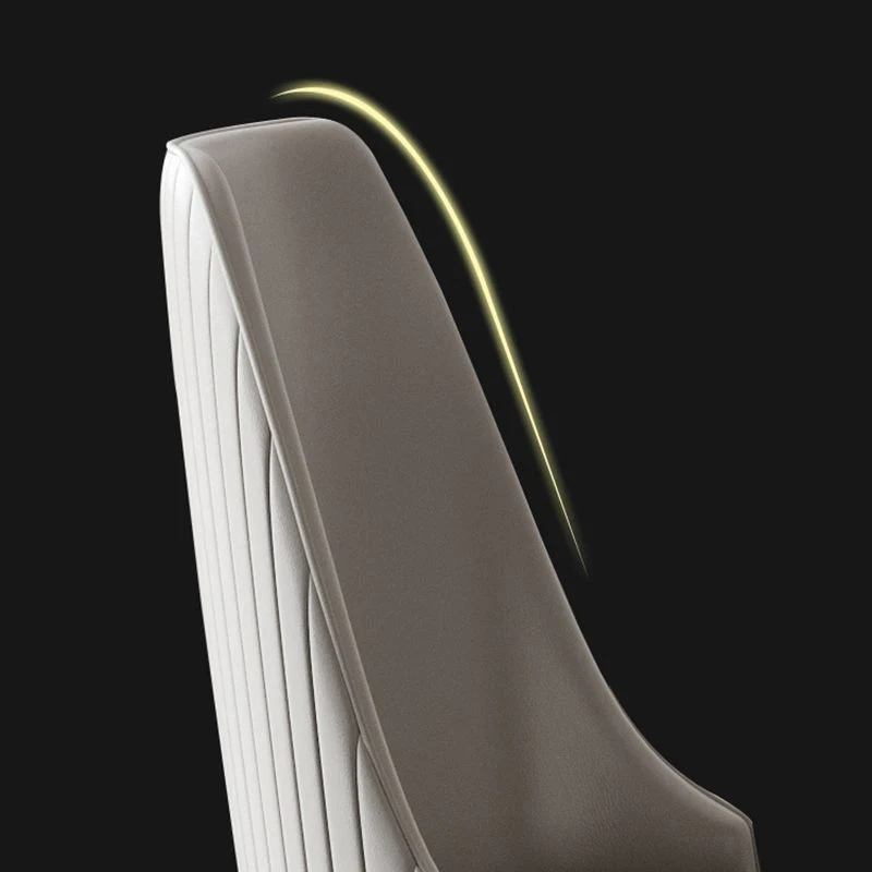 Nordic Metal Side Chair Parsons armloze stoel met zwarte poten Clearhalo