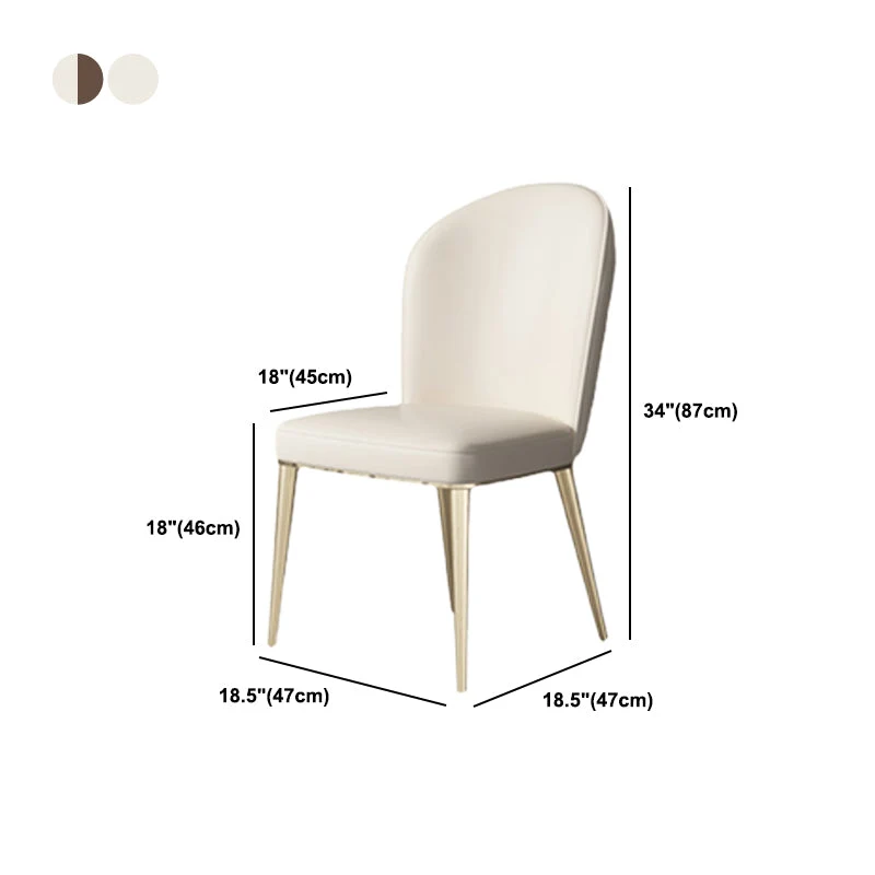 Parsons armloze eetkamerstoelen Glam eetkamerstoel voor thuis Clearhalo