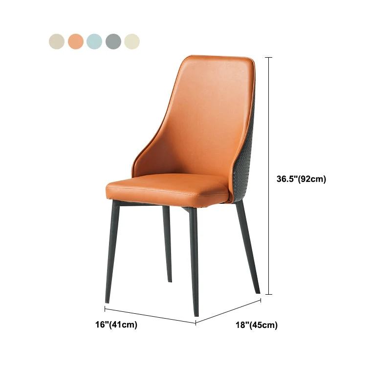 Parsons Dining Accent Chair Industriële gestoffeerde eetkamerstoel Clearhalo
