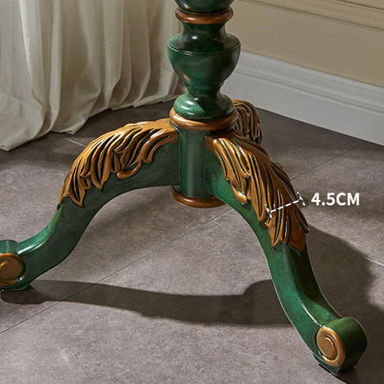 Ronde massief houten tafel traditionele stijl met bijzettafel met 3 poten Clearhalo