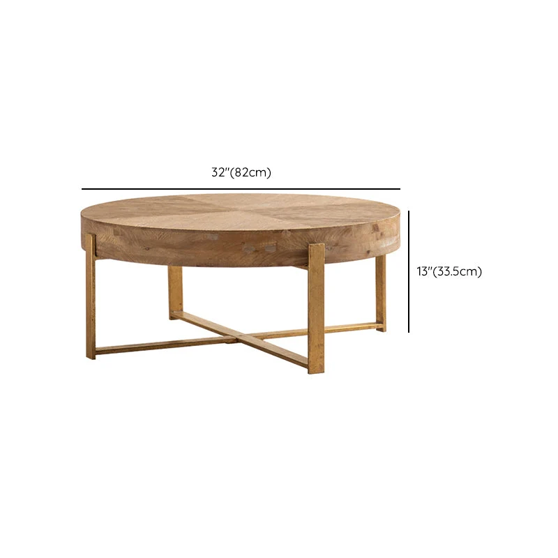 Rustieke hoektafel massief hout bruin accent bijzettafel voor woonkamer Clearhalo