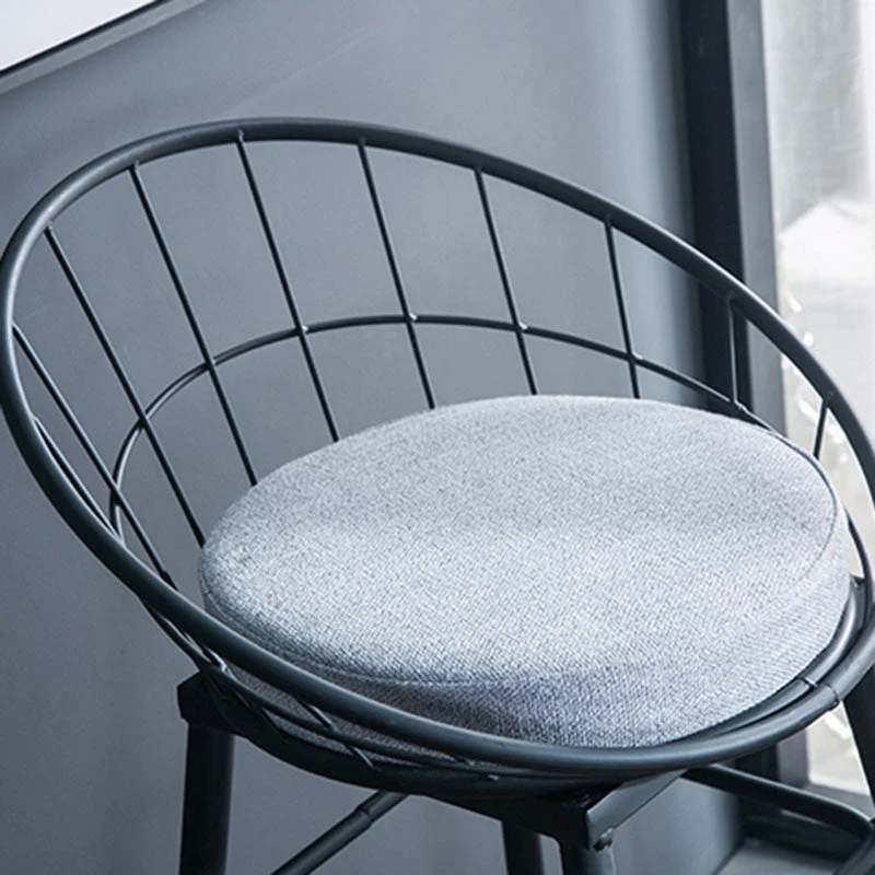 Scandinavisch design emmer-tegenkruk voor thuis Gestoffeerde barkrukken met metalen voet Clearhalo