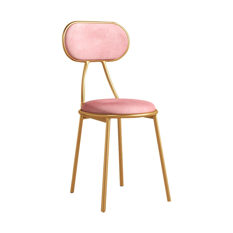 Scandinavisch design stapelbare zijstoelen met open achterkant en gestoffeerde zijstoel Clearhalo
