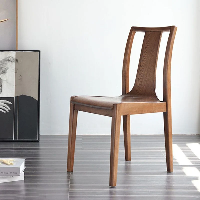 Scandinavisch hout Binnen-buitenkamer Bijzetstoel Latback-stoel Clearhalo