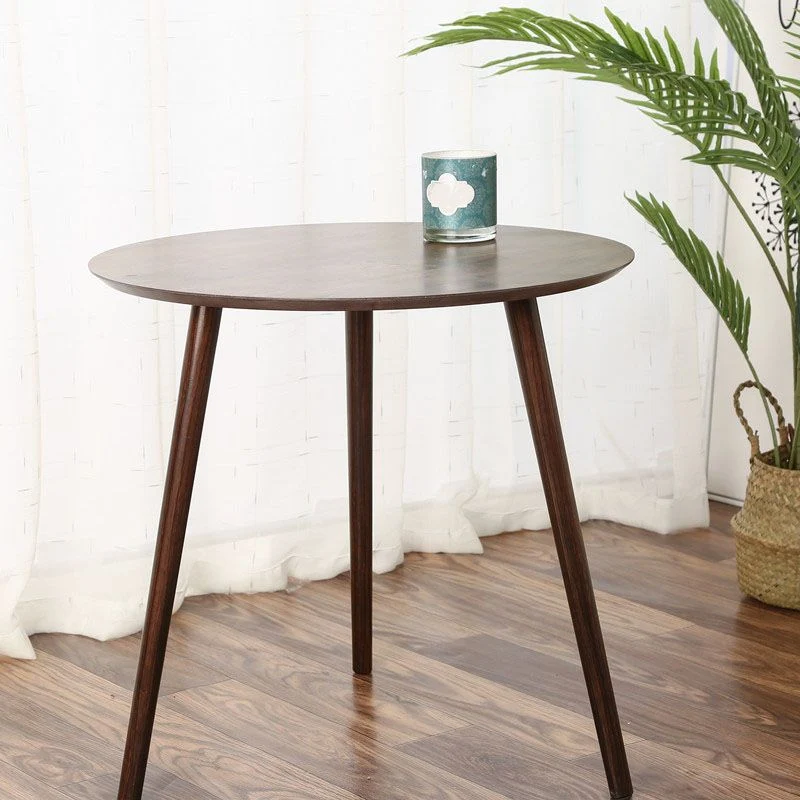 Scandinavische bank met accent aan de zijkant, Tri Pin-bijzettafel, ronde bijzettafel Clearhalo