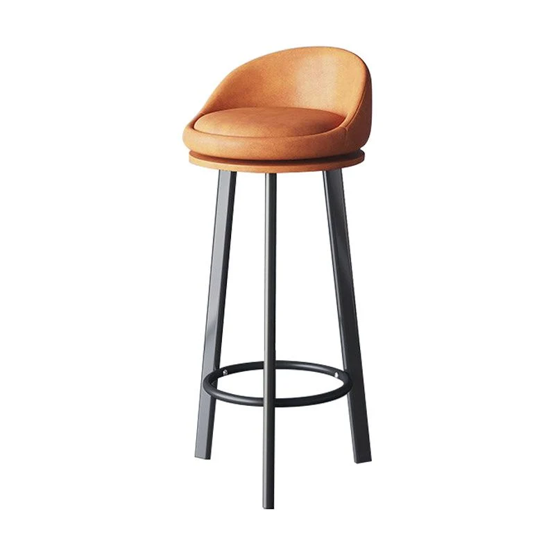 Scandinavische, draaibare gestoffeerde barkruk op tegenhoogte, matte afwerking restaurantbarkruk Clearhalo
