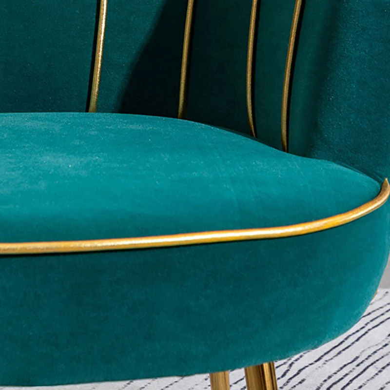 Scandinavische gestoffeerde armloze eetkamerstoelen, stoelen met stevige rugleuning voor thuis Clearhalo