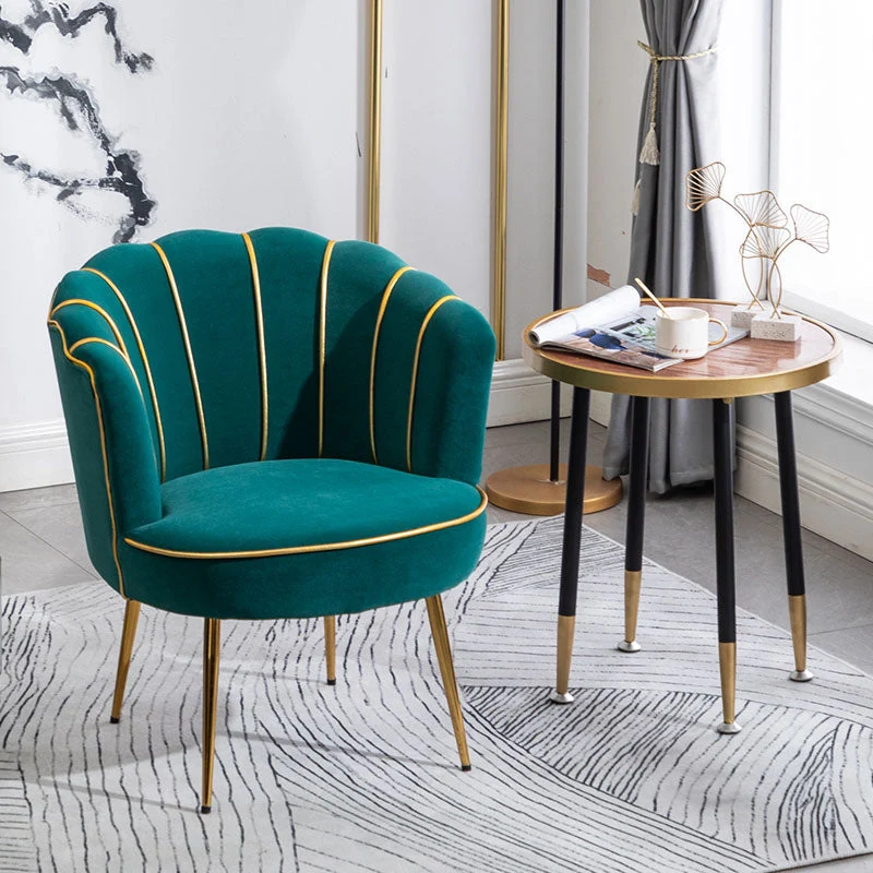 Scandinavische gestoffeerde armloze eetkamerstoelen, stoelen met stevige rugleuning voor thuis Clearhalo
