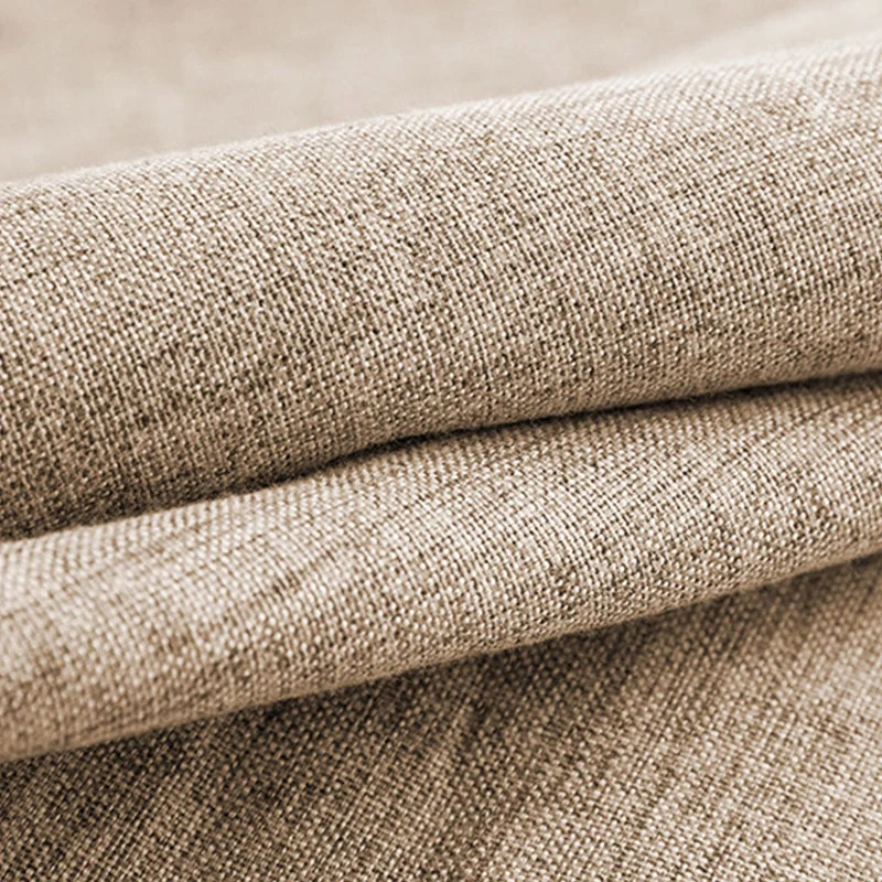 Scandinavische houten kruk, stof gestoffeerde zitbankkruk met matte afwerking Clearhalo