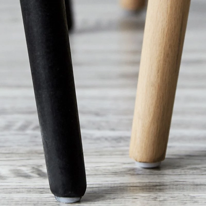 Scandinavische houten tegenkrukken Kunststof barkrukken met lage rugleuning en voetsteun Clearhalo