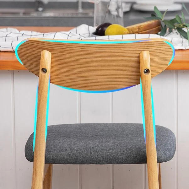 Scandinavische koffieshop armloze kruk, matte afwerking, gestoffeerde barkrukken Clearhalo