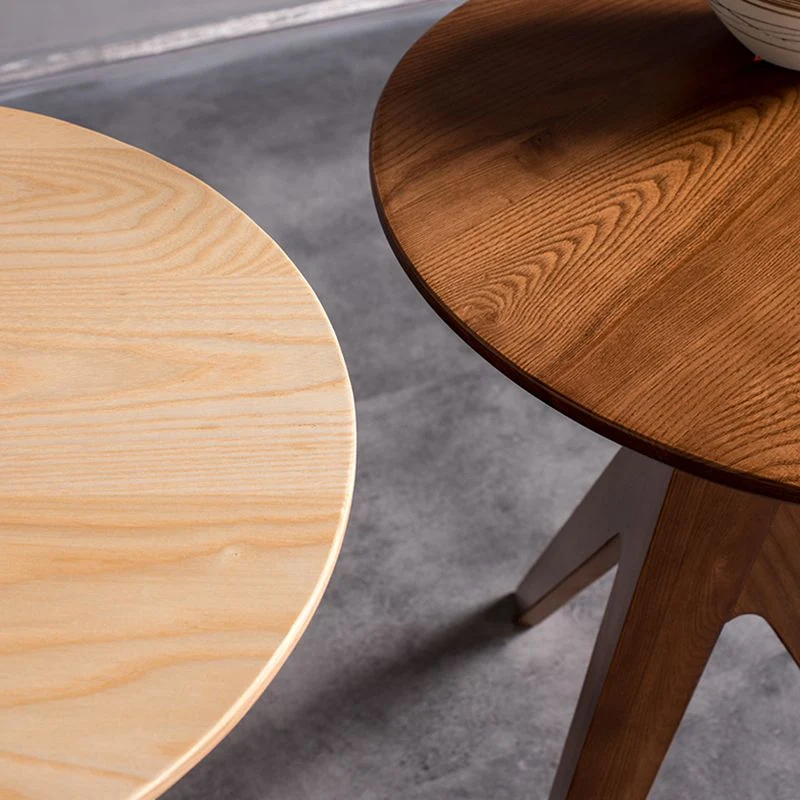 Scandinavische massief houten bijzettafel, hoektafel voor woonkamer Clearhalo