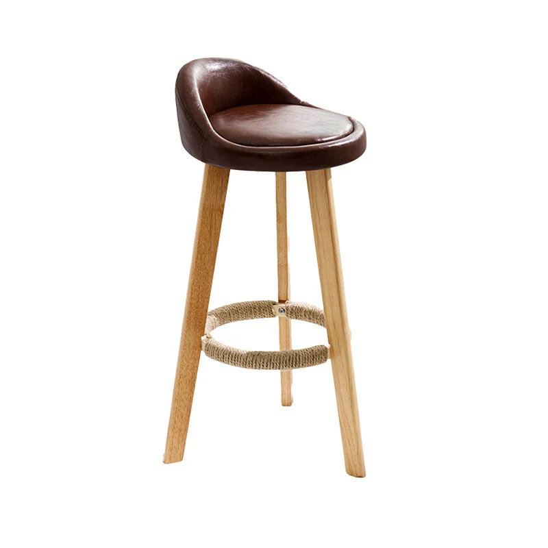 Scandinavische matte afwerking gestoffeerde barkrukken Home voetensteunkruk Clearhalo