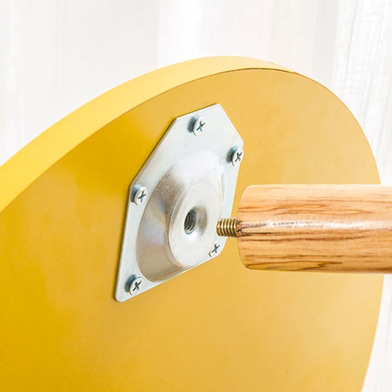 Scandinavische ronde bijzettafel, houten driepootbank, bijzettafel met opbergruimte Clearhalo
