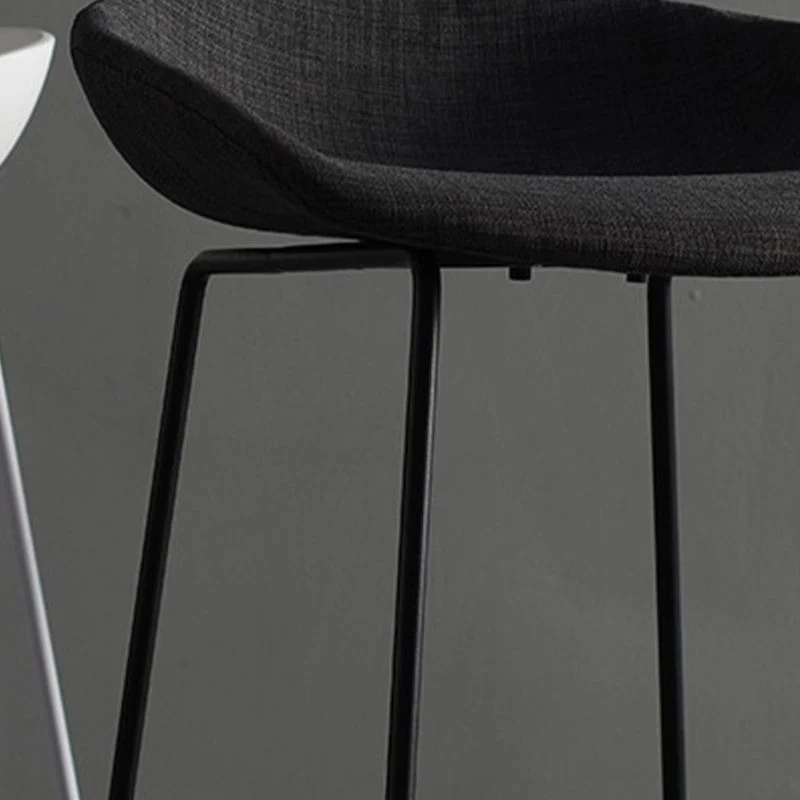 Scandinavische stalen kunststof counterkrukken Barkrukken zonder rugleuning met kuipstoel (set van 2) Clearhalo